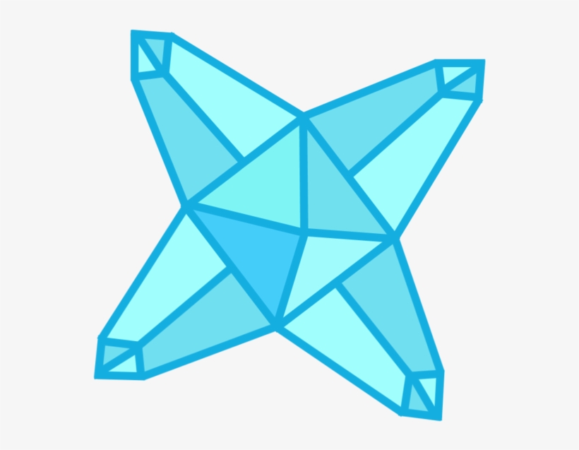 Crystal Clipart Ice Crystal - Mlp Crystal Star Cutie Mark, transparent png