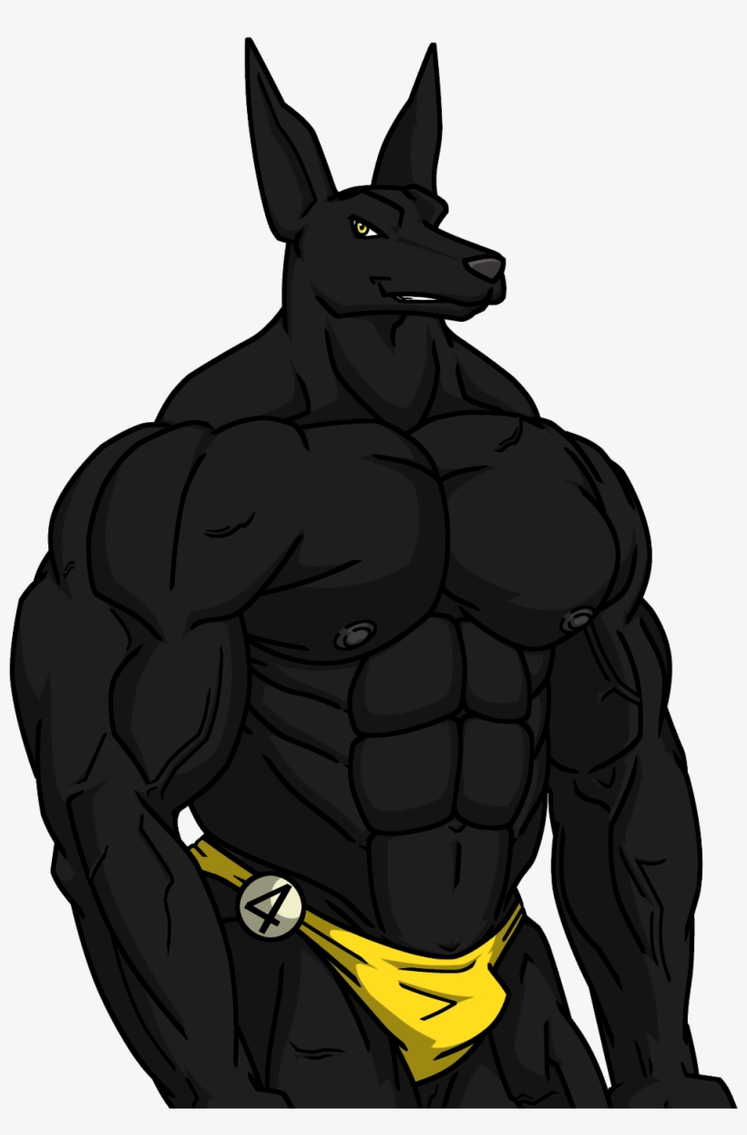 Anubis Bodybuilder, transparent png