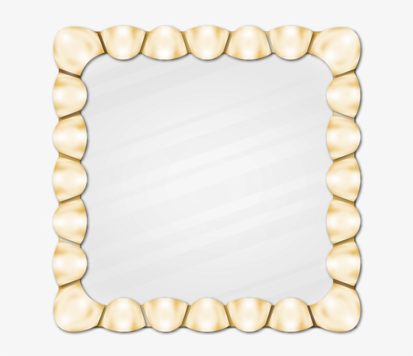 Golden Metal Frame Shiny Round Lines Glass Effect, - Metal, transparent png