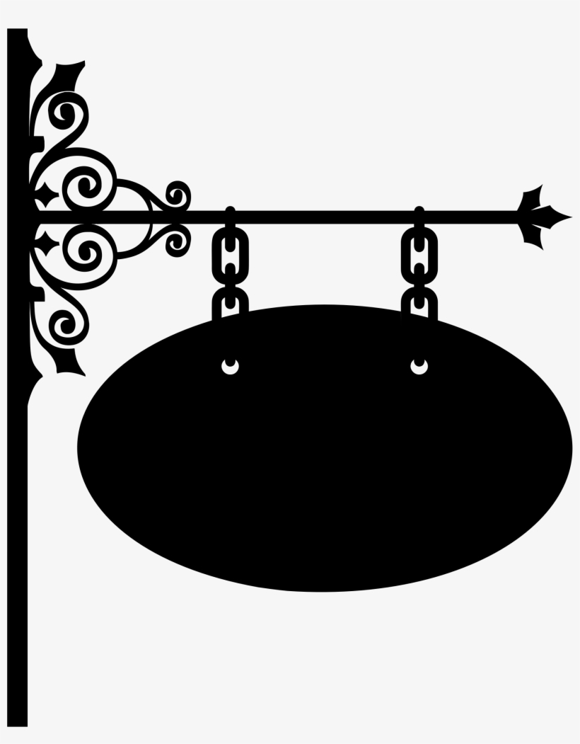 Big Image - Wrought Iron Sign Png, transparent png