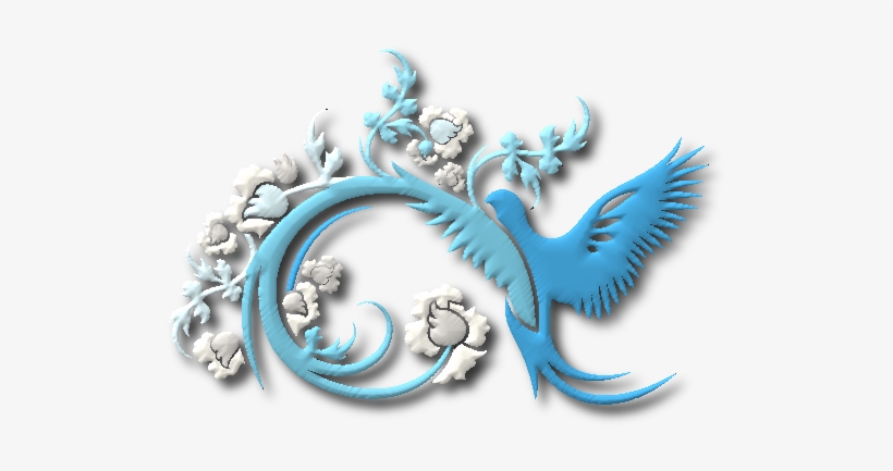 Florales Y Adornos En Tonos Pasteles Png - Adornos De Palomas Png, transparent png