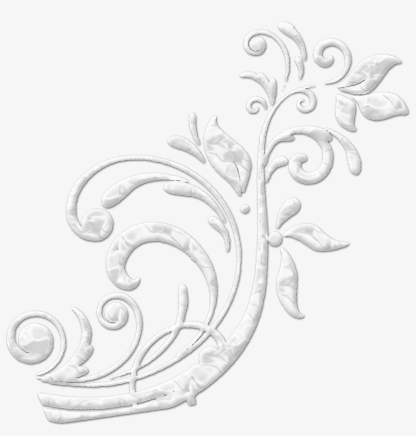 Adornos Y Colgantes Dorados Y Plateados Png - Flores Plateadas Png, transparent png