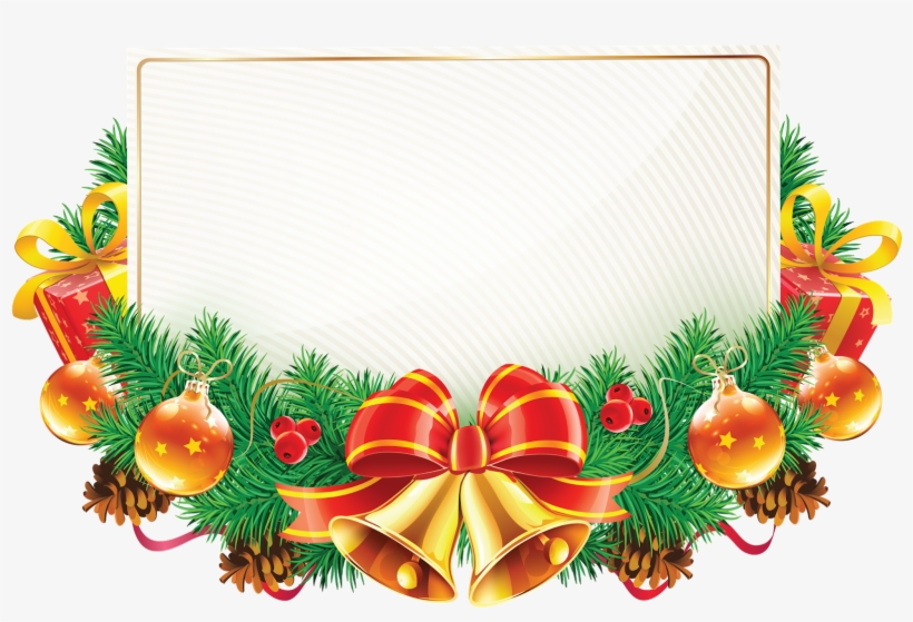 Adornos Navideños - Christmas Frames Transparent Background, transparent png