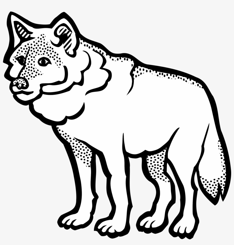 This Free Icons Png Design Of Wolf - Black And White Clip Art Wolf, transparent png