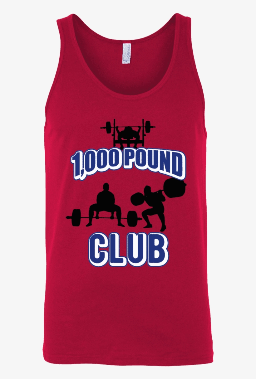 T Shirts Red / X Small 1,000 Pound Club Tank Top - T-shirt, transparent png