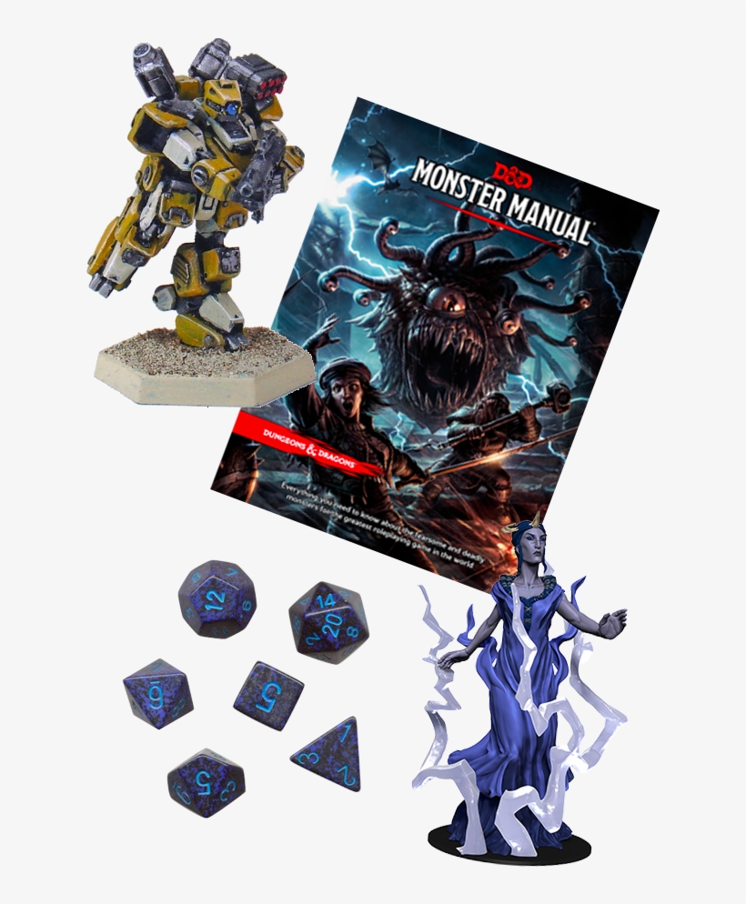 From Books, Game Mats, Dice, Paints, Modules, Miniatures - Poster, transparent png