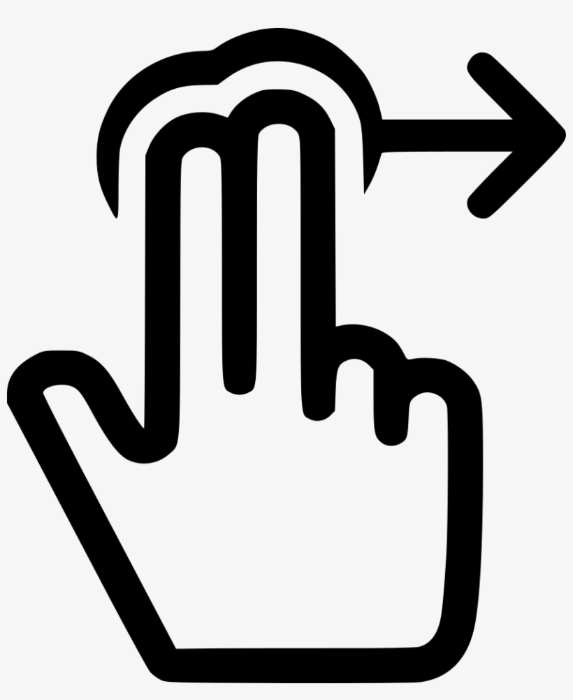Png File Svg - Finger With Arrow, transparent png