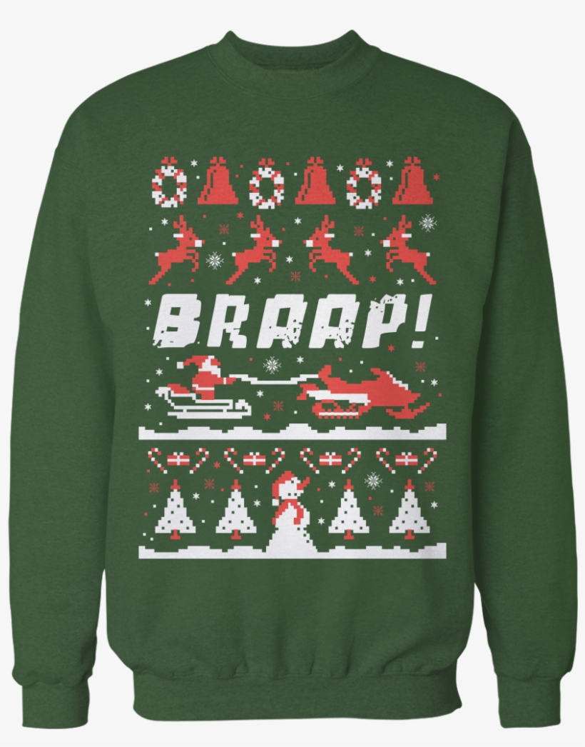 Braap Snowmobile Holidays - Gay Ugly Christmas Sweaters, transparent png