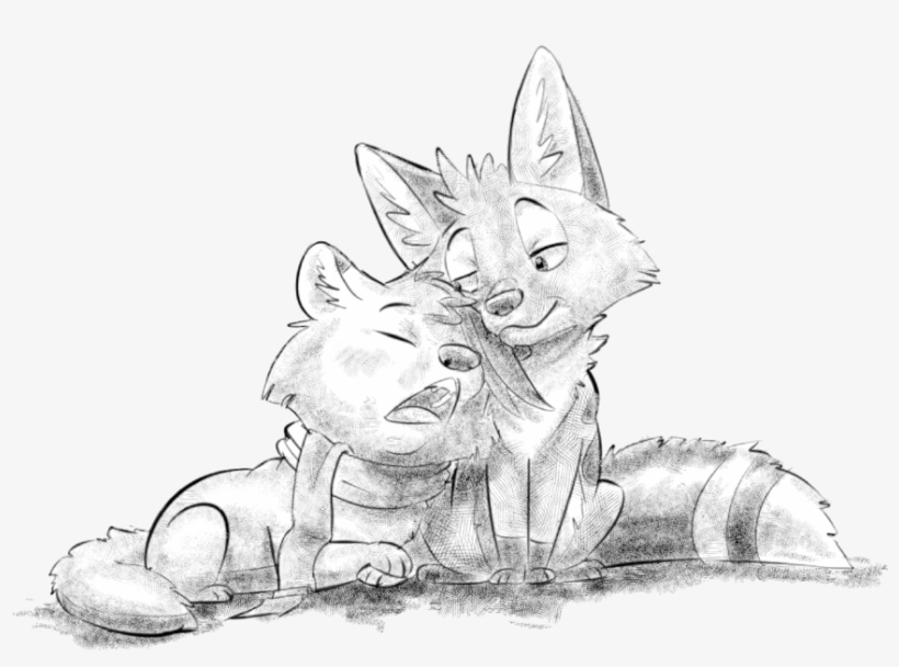Crosshatch Cuddle By - Crosshatch Fox, transparent png