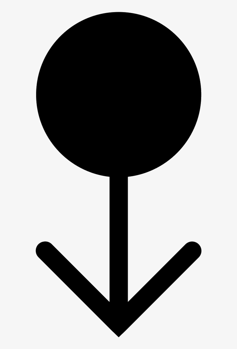Swipe Down Filled Icon - Sign, transparent png