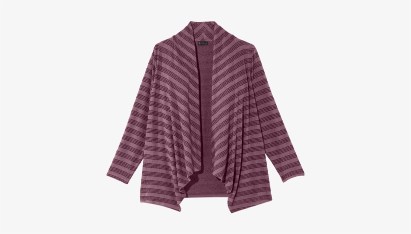 Zoe Waterfall Cardigan - Cardigan, transparent png