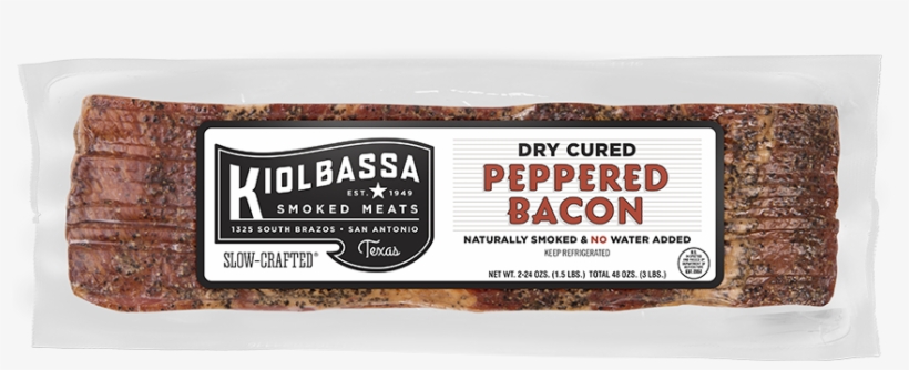Kiolbassa Peppered Bacon, transparent png