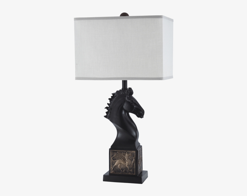 8307b-resin Modern Horse Table Desk Lamp - Lampshade, transparent png