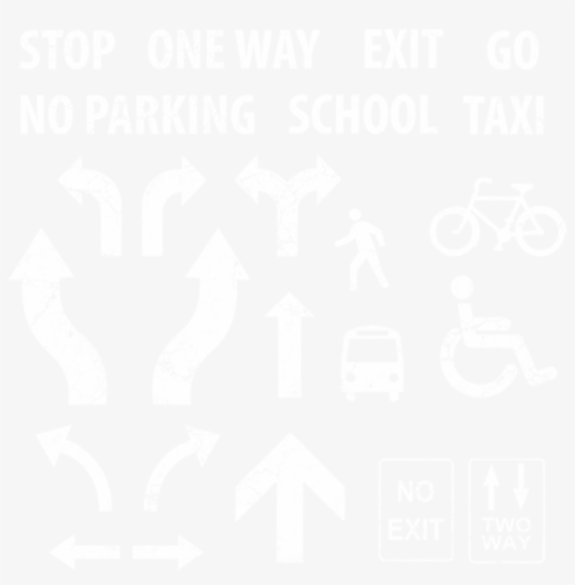 City Street Road Markings Various - Poster, transparent png