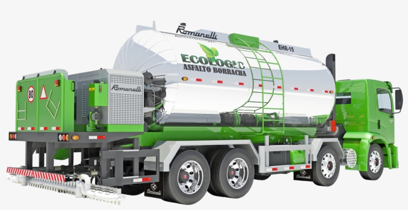 Asphalt Rubber Distributor - Trailer Truck, transparent png