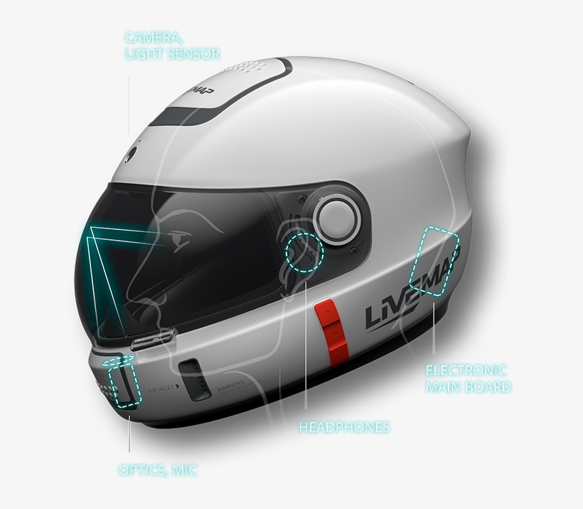 What Is Livemap Helmet - Helmet Technology, transparent png