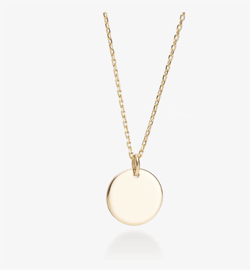 9ct Yellow Gold Small Round Pendant - Locket, transparent png