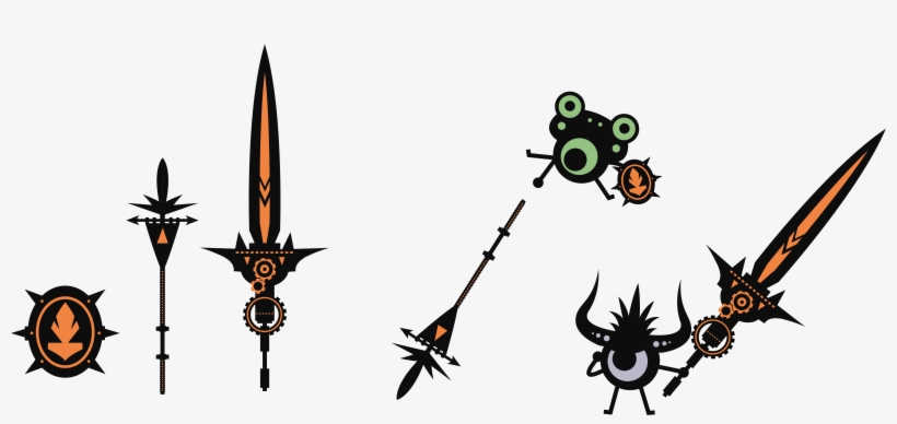 Kanogias Shield Greatsword - Patapon Spear, transparent png