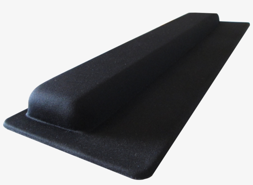 Apoio De Teclado Ergonômico Tecido Preto Sem Impressão, transparent png