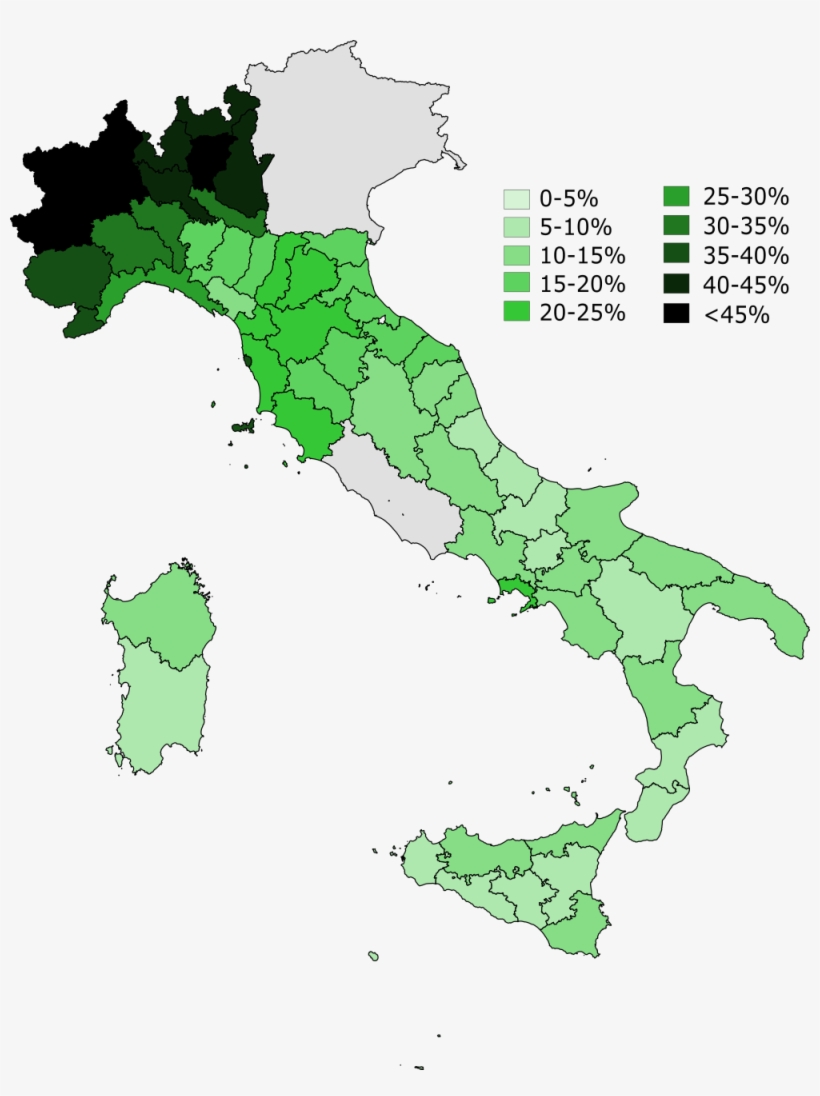 Literacy Rates In Italy, - Italy Map, transparent png