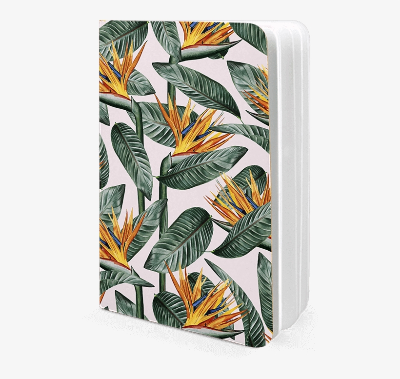 Dailyobjects Bird Of Paradise Leaves A5 Notebook Plain - Cushion, transparent png