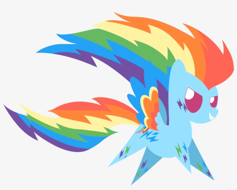 Rainbow Rainbow Dash By Dragonfoorm - Cartoon, transparent png