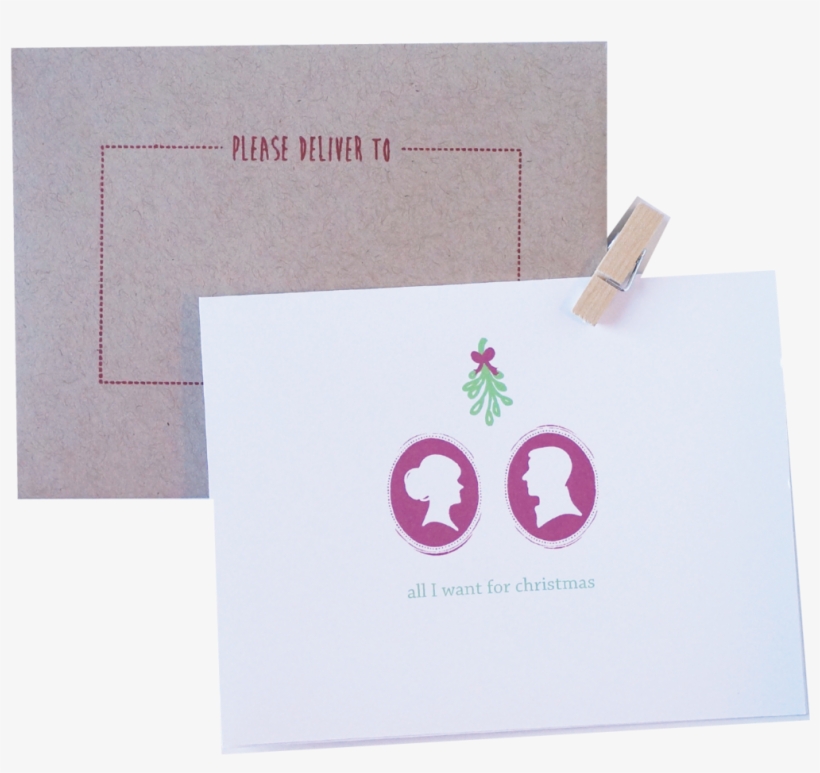 Silhouette All I Want For Christmas Is You Holiday - Envelope, transparent png