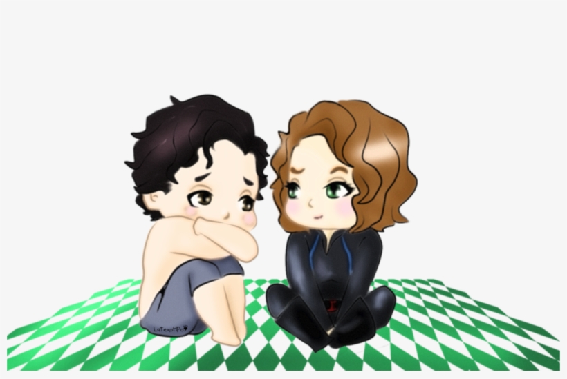 #brutasha #hulkwidow #brucenat Black Widow And Hulk, - Cartoon, transparent png