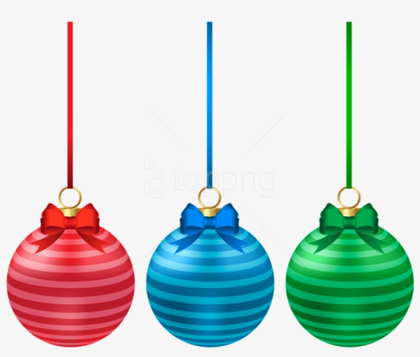 Free Png Striped Christmas Ball Set Png - Christmas Ornament, transparent png