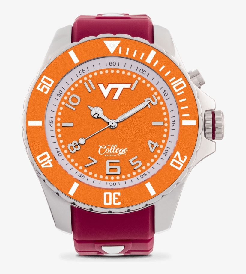 Virginia Tech Hokies Watch - Gents Rolex Submariner Watch, transparent png