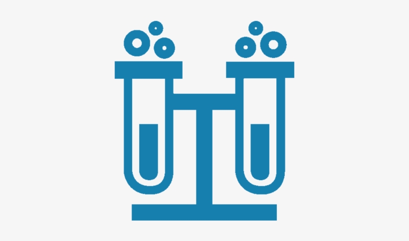 Test Tubes Couple - Electric Blue, transparent png