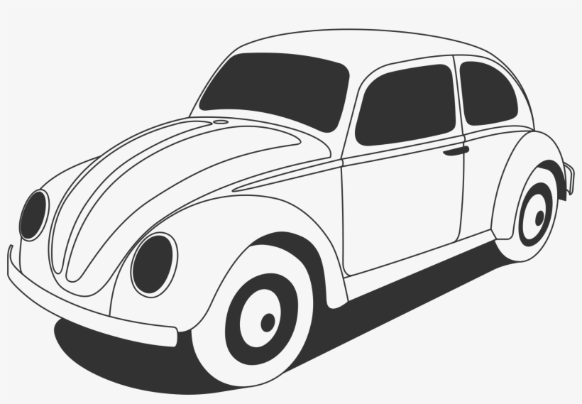 This Free Icons Png Design Of Vw Beetle Classic - Volkswagen Black And White, transparent png
