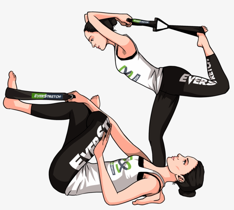 Crossed-over Gluteus Stretch,balancing Quadriceps Stretch - Aerobic Exercise, transparent png