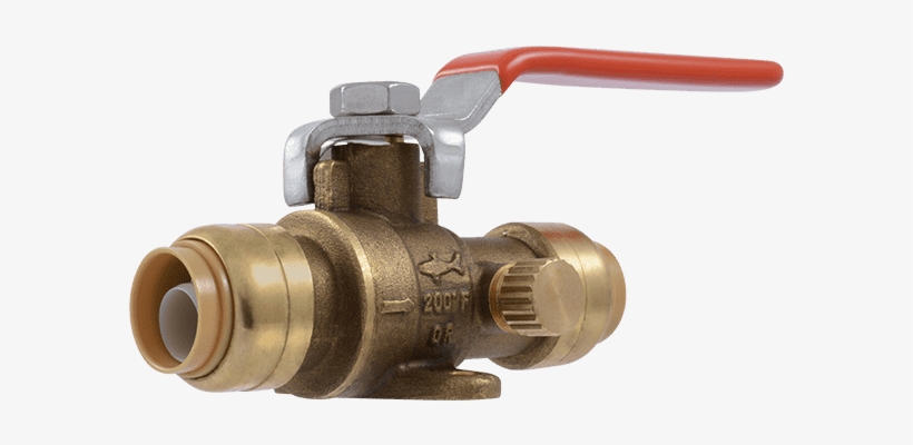 Ball Valve With Drain / Vent And Mounting Tab - 1 2 Ball Valve With Mounting Tabs, transparent png