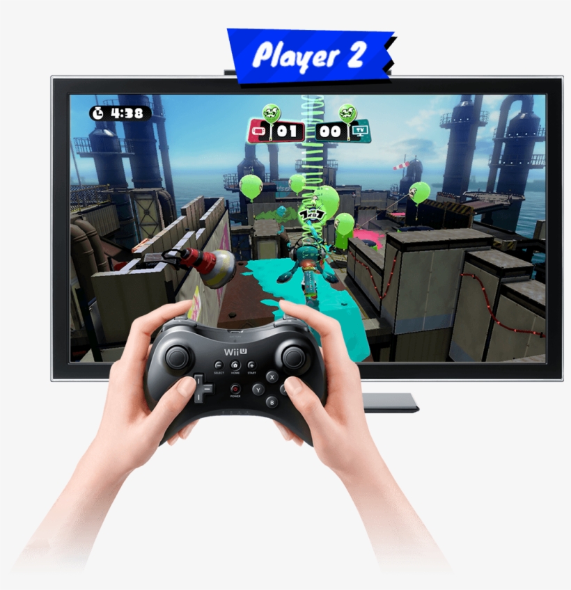 Splatoon Wii U Online Multiplayer Game - Splatoon Wii U Player 2 Controller, transparent png