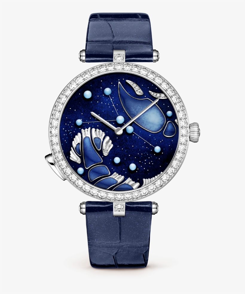 Lady Arpels Zodiac Lumineux Cancer Watch,pearly Alligator,, transparent png