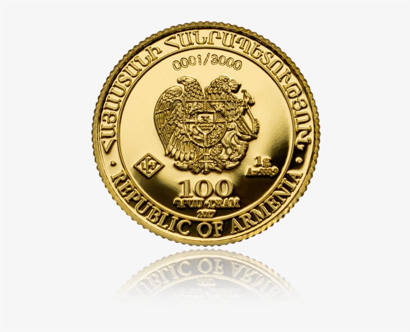 Arche Noah 2017- Armenia 1 G Gold Coin - Gold Coin, transparent png