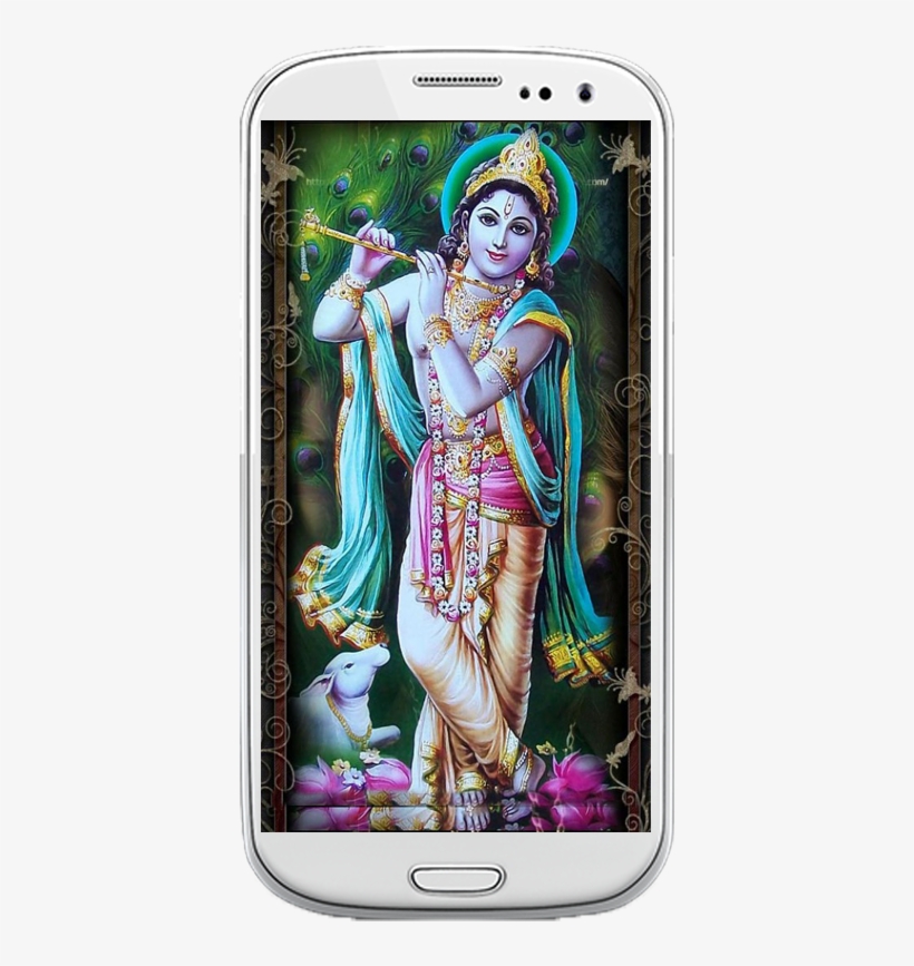 Download Wallpaper - Lord Krishna Mobile Wallpaper Hd, transparent png