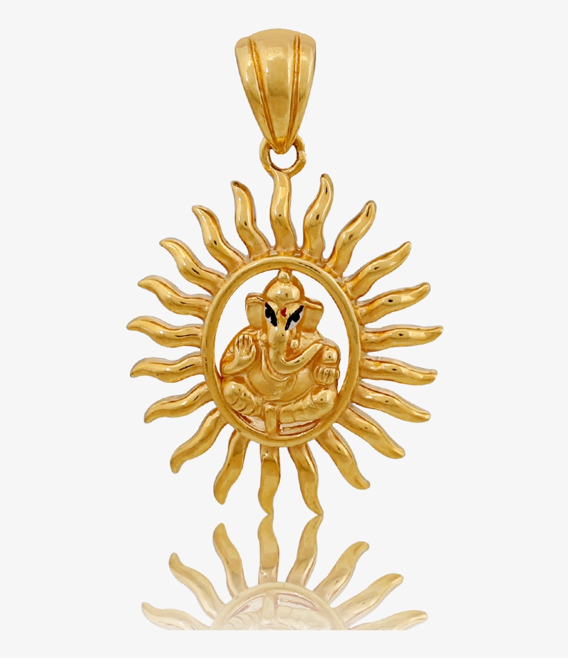 Lord Ganesha's Sun Blessing Pendant - Locket, transparent png