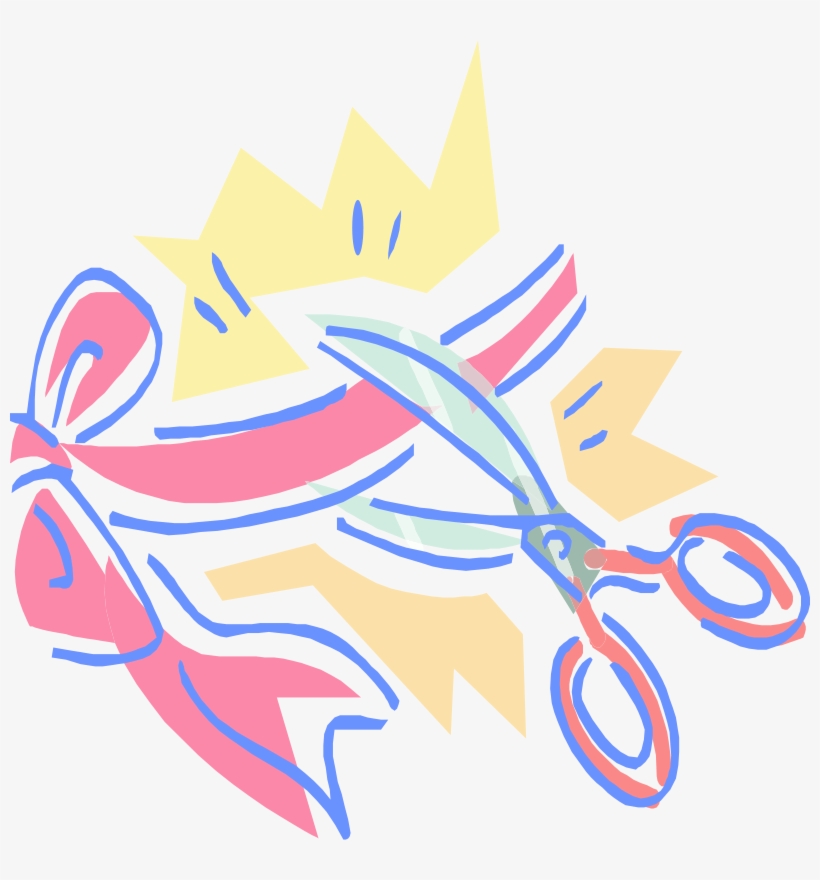 Scissors Clip Art Download - Opening Ceremony Clipart, transparent png
