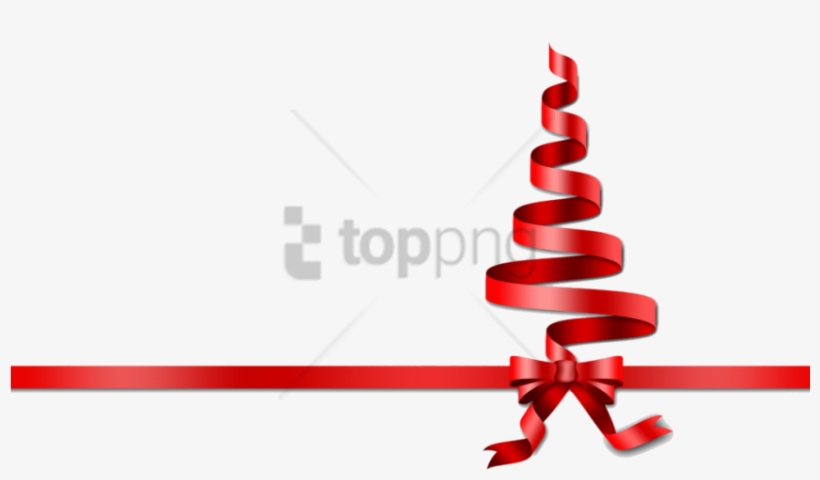 Free Png Christmas Ribbon Transparent Png Image With - Red Christmas Ribbon Png, transparent png