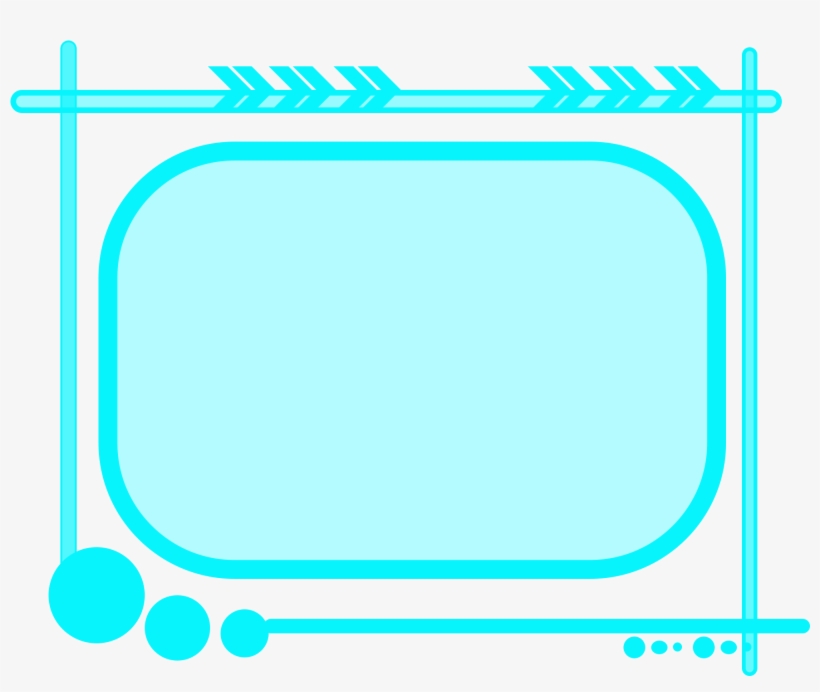 Blue Textured Border Decorative Commercial Png And - Diagram, transparent png