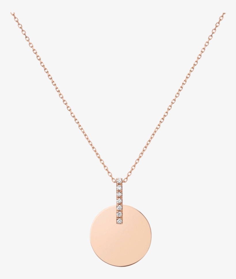 Gold Disk Necklace - Locket, transparent png