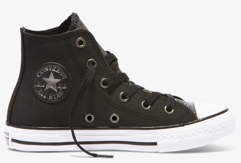 Chuck Taylor All Star Graphite And Glitter Junior High - Zapatos Converse Mujer 2018, transparent png