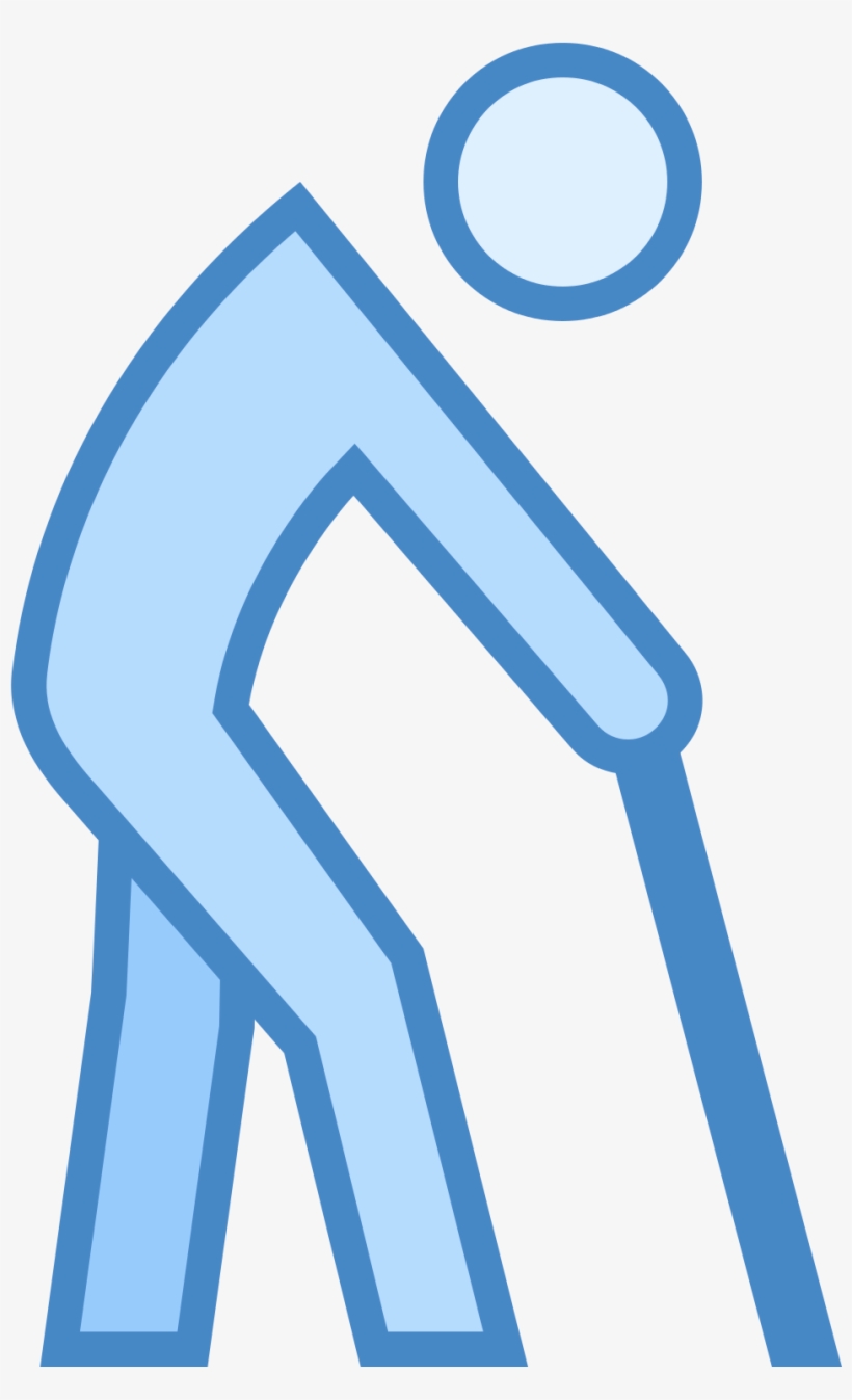 Elderly Person Icon - Icon Old Person Transparent Blue, transparent png