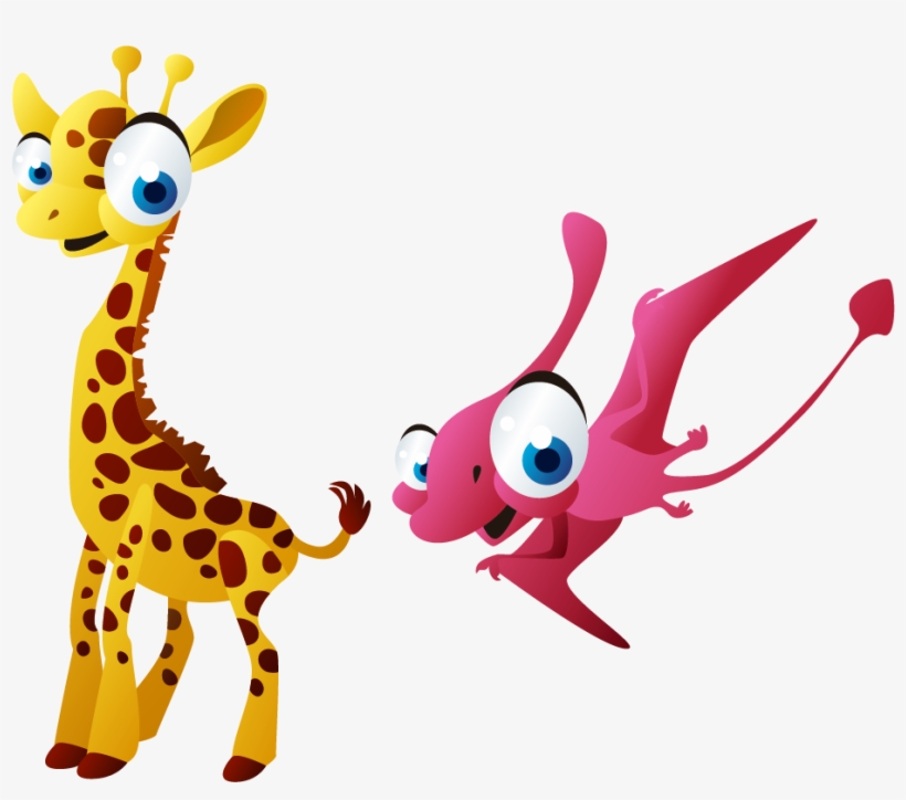 Giraffe Lion Cartoon Clip Art - Fazendo A Nossa Festa Girafa, transparent png