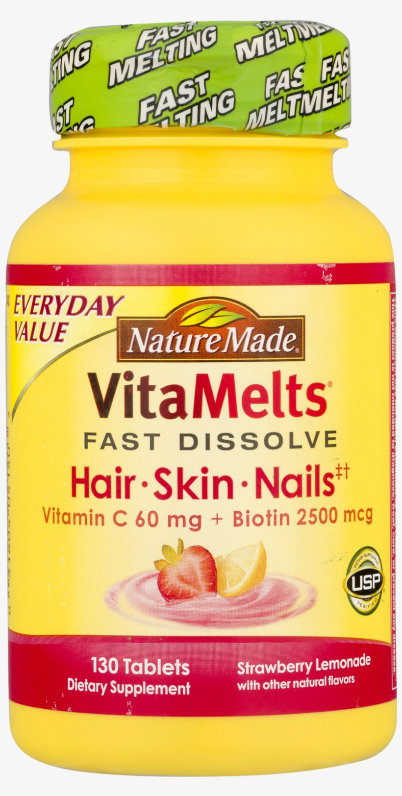 Nature Made Vitamelts Hair, Skin & Nails Fast Dissolve - Natural Foods, transparent png