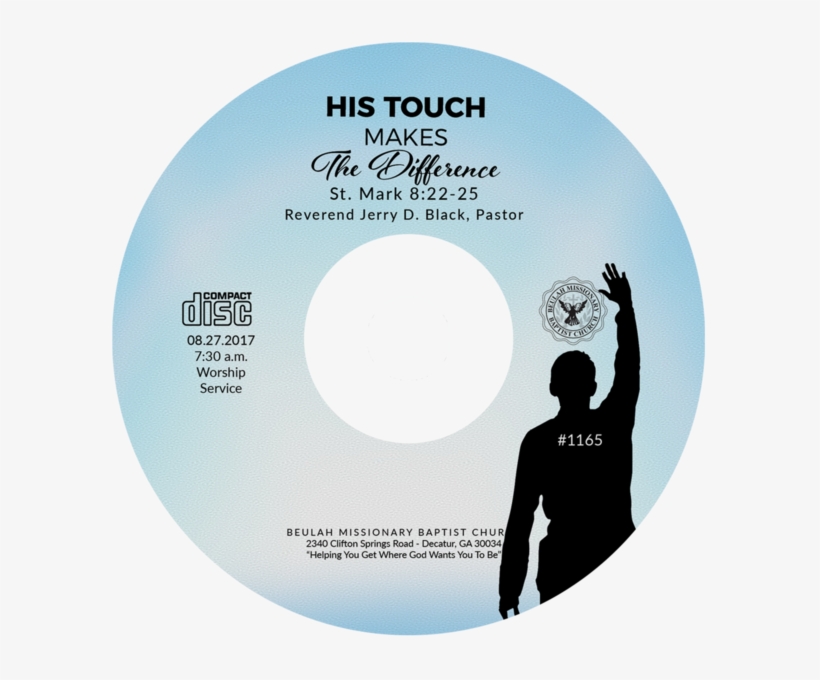 1165 His Touch Makes The Difference Beulah Baptist - Compact Disc, transparent png