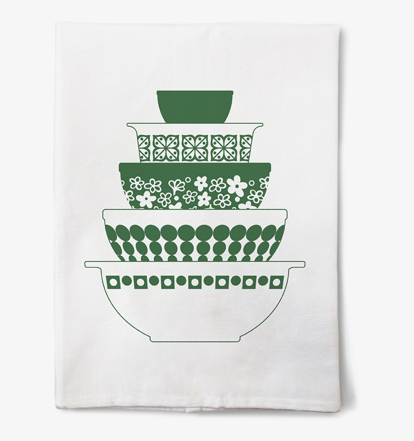 Vintage Pyrex Tea Towels - Pyrex Tea Towel Png, transparent png