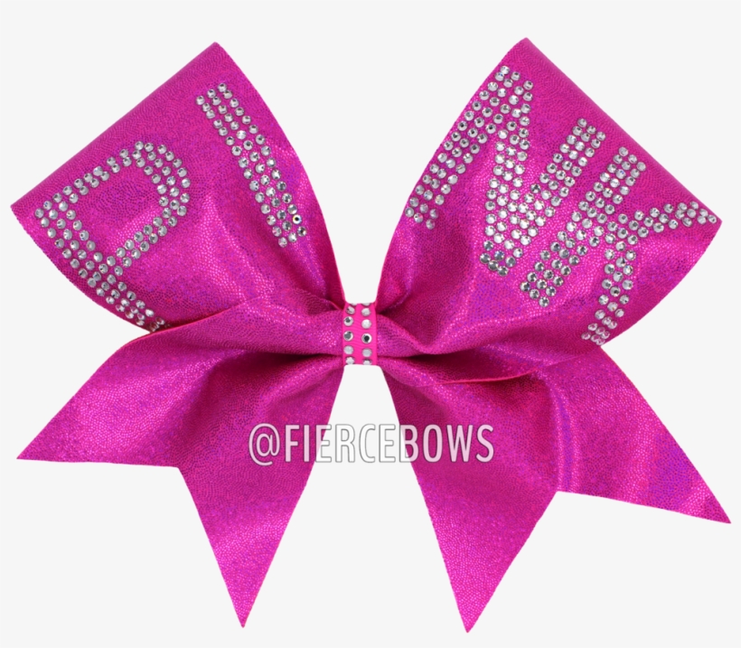 Pink Rhinestone Bow - Lace, transparent png